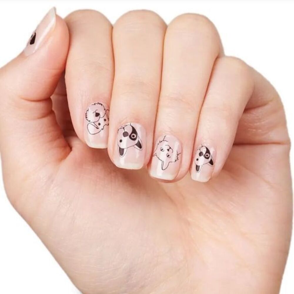 Color Street, Friends Furever, transparent nail Art of cats and dogs nail strips